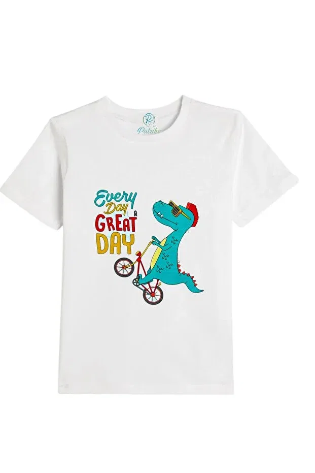 Детская футболка для девочек с принтом Bicycle Patriko Tekstil, White — фото 4