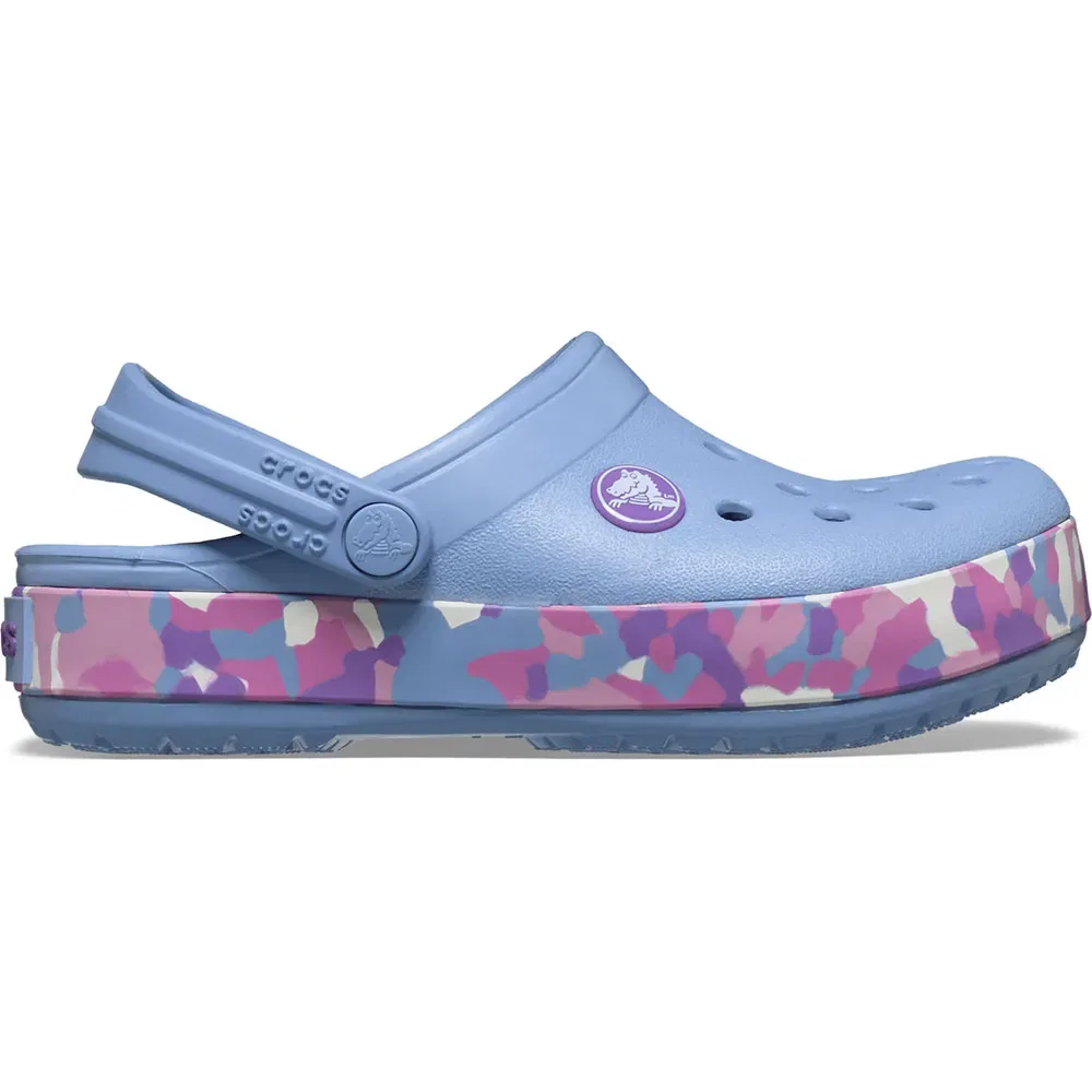Сабо Crocs Crocband Glow Confetti Band, синий