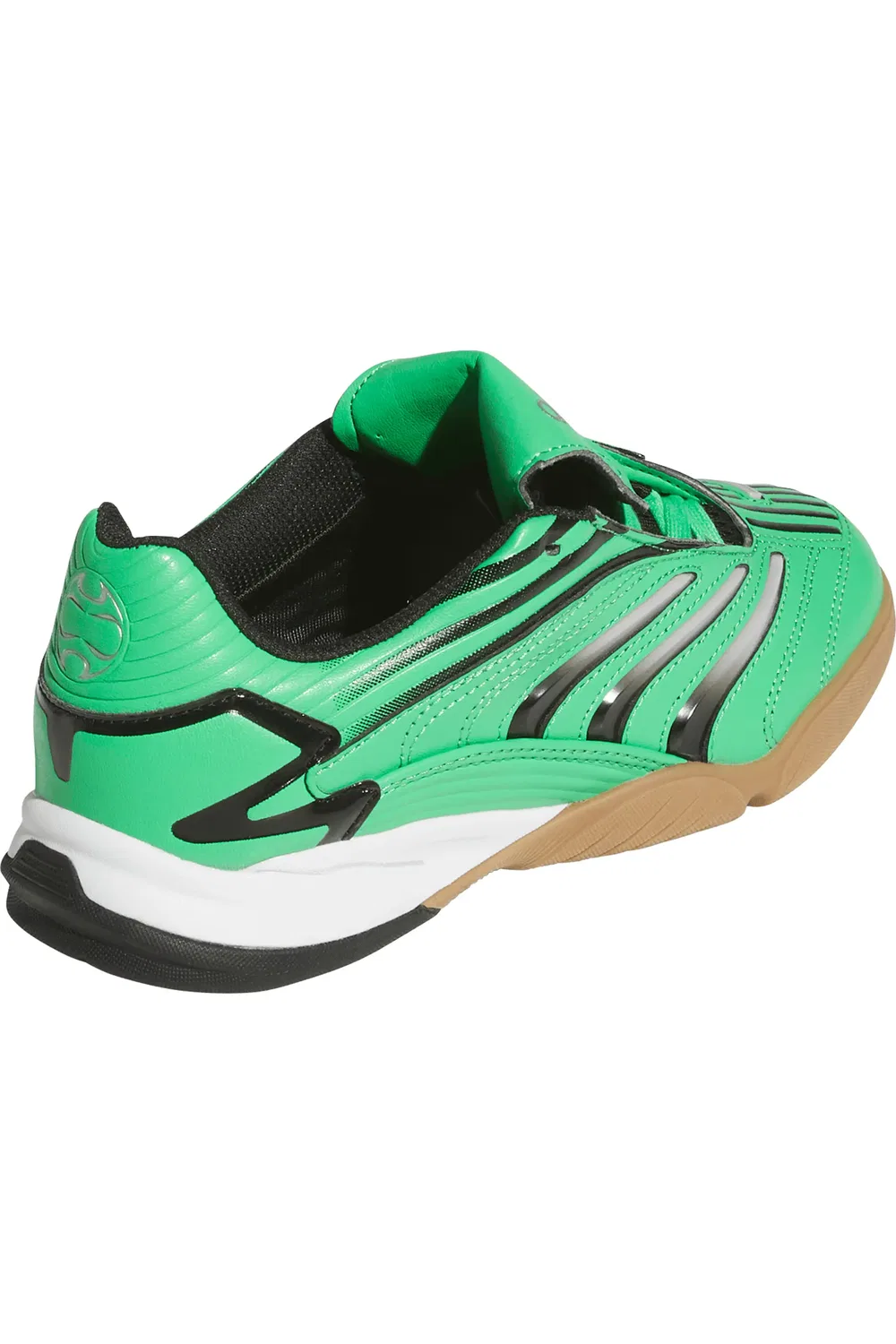 Детские кроссовки футбольные Predator Sala adidas, Green/Core Black/Gum — фото 2