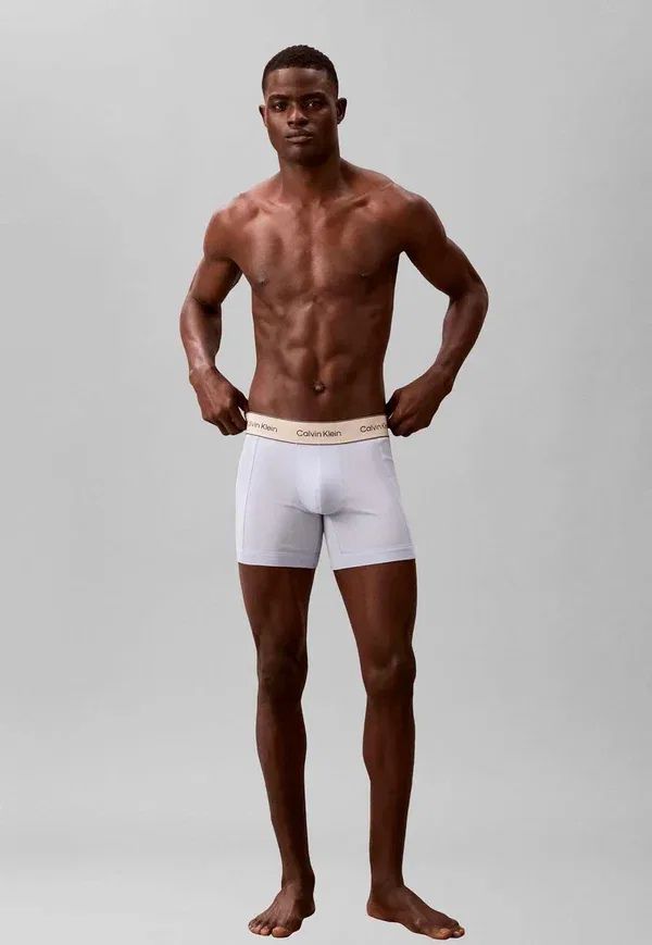 Комплект из 3 боксерских трусов Calvin Klein, черный/синий/серый — фото 2