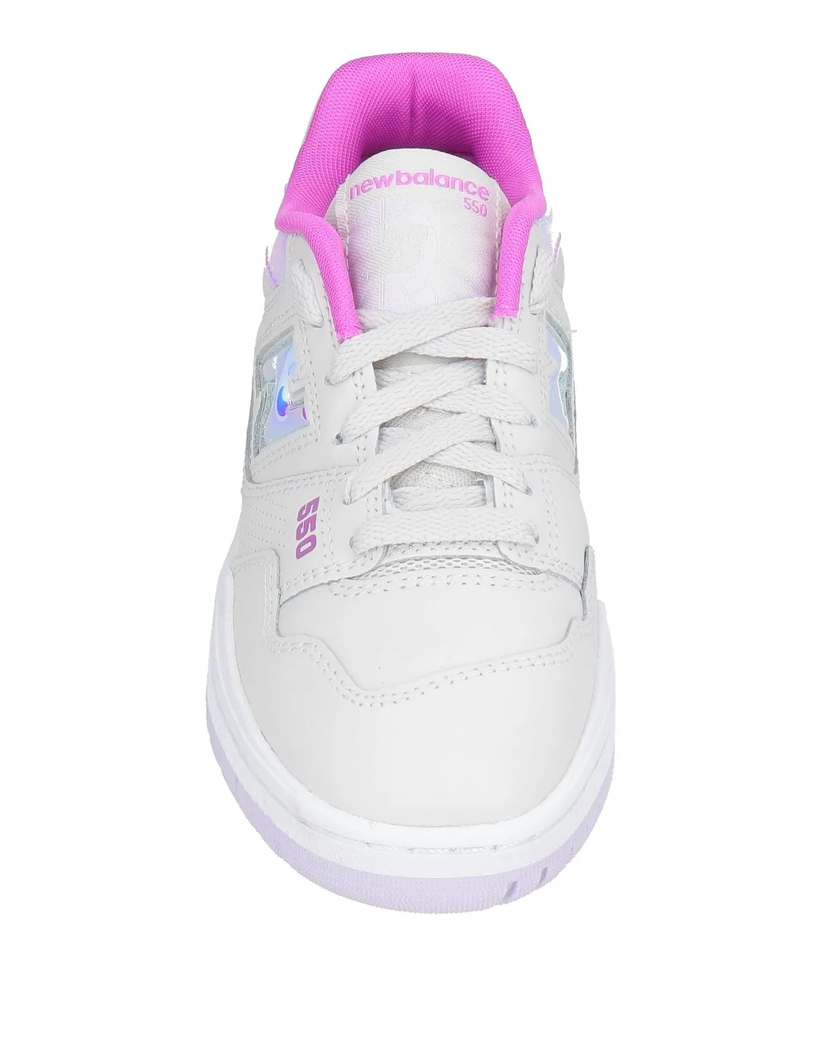 Детские кроссовки для девочек кожаные New Balance 550, белый — фото 4