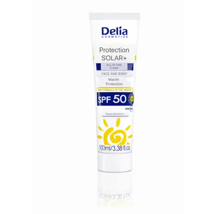Solar+ Солнцезащитный увлажняющий крем Spf 50 100 мл, Delia Cosmetics — фото 3