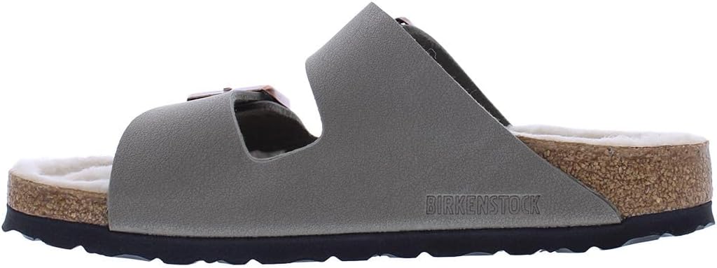 Женские сандалии Birkenstock Granada с мягкой стелькой из кожи, серый — фото 3