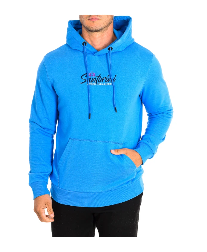 

Синяя толстовка с вышитым логотипом. La Martina, синий