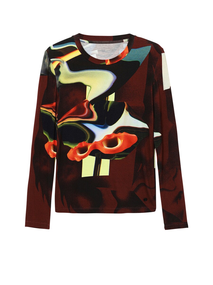 

Лонгслив Desigual Shirt, темно-коричневый