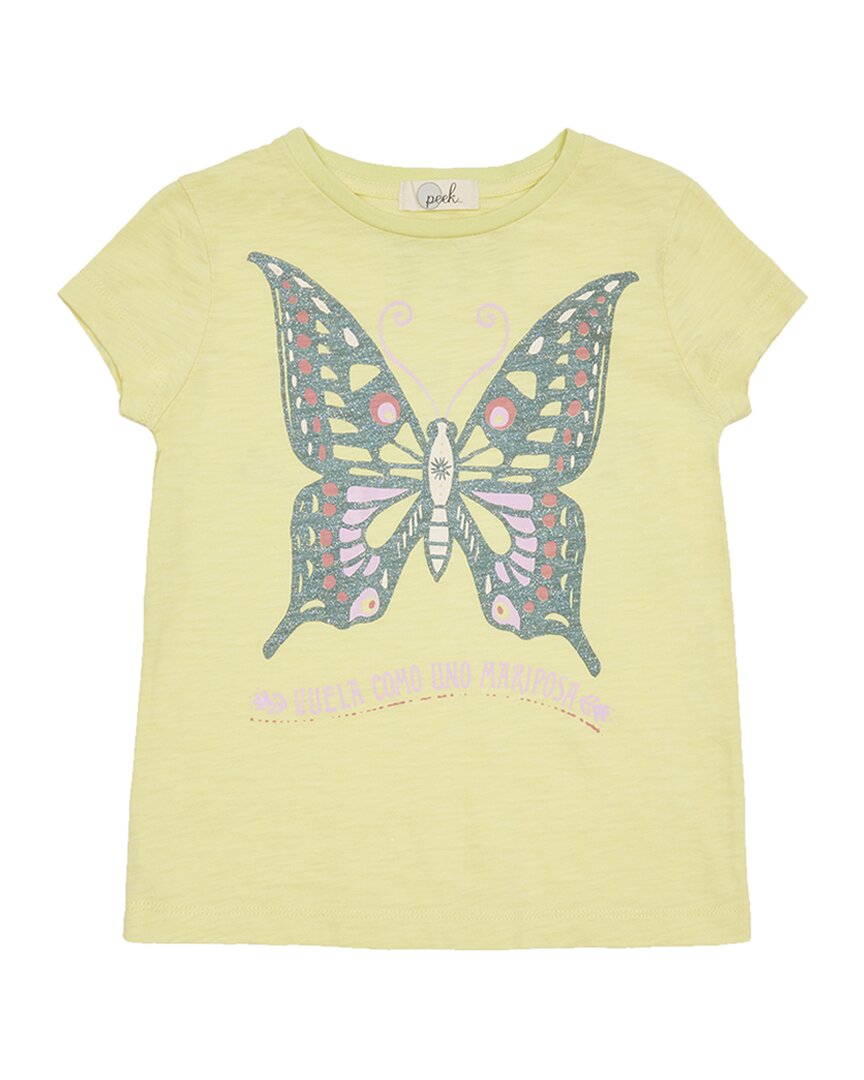 

Футболка Peek Kids Mariposa, желтый