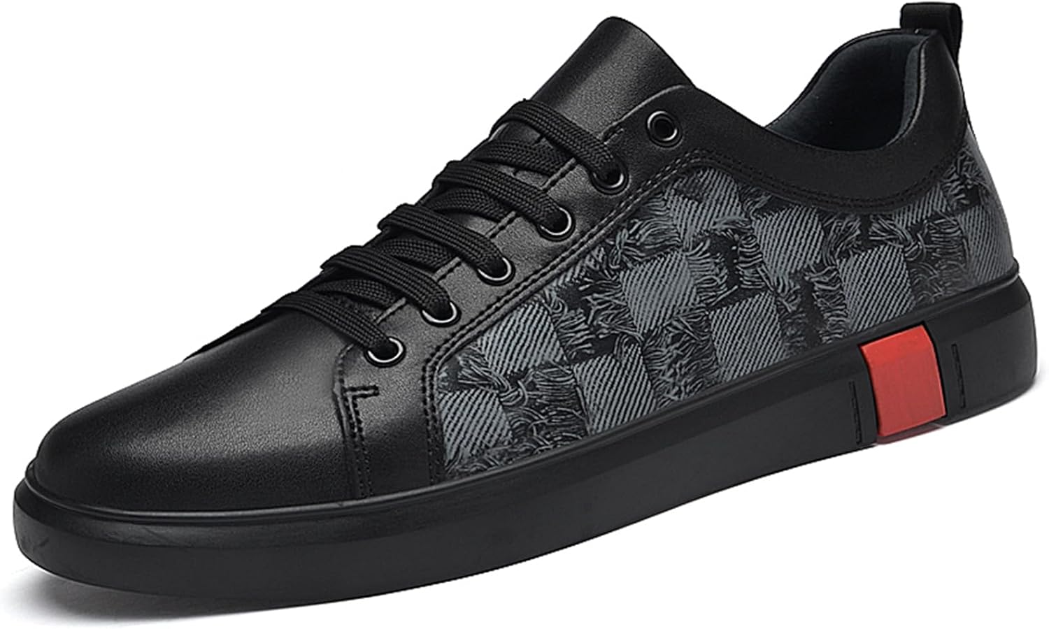 

Мужские модные кроссовки, классические повседневные туфли, стильные оксфорды на шнуровке Abborora, черный/серый