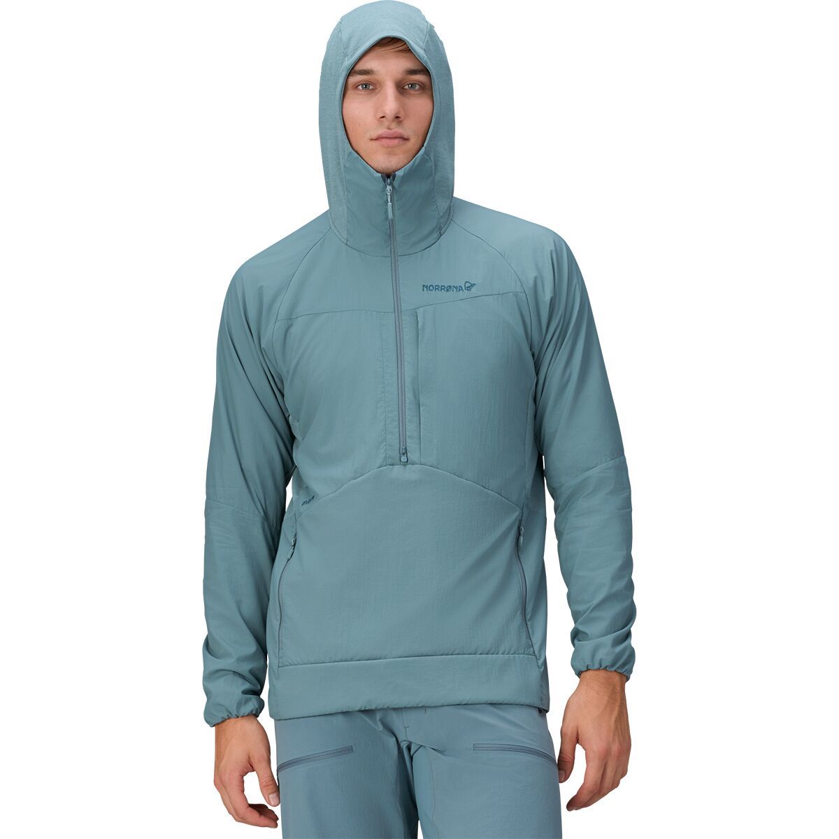 

Утепленная худи с молнией More octa zip Norrona, цвет trooper
