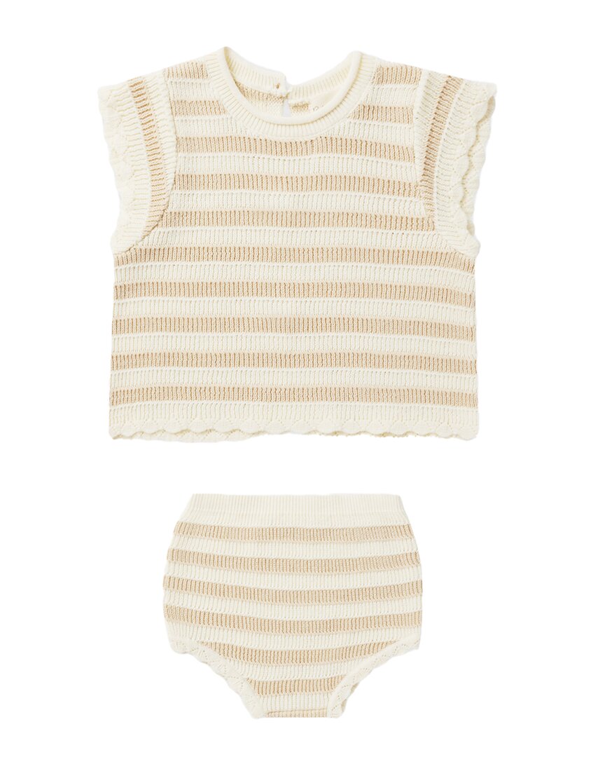 

Комплект для вязания детских вещей Rylee + Cru Collective Scallop, цвет sand stripe