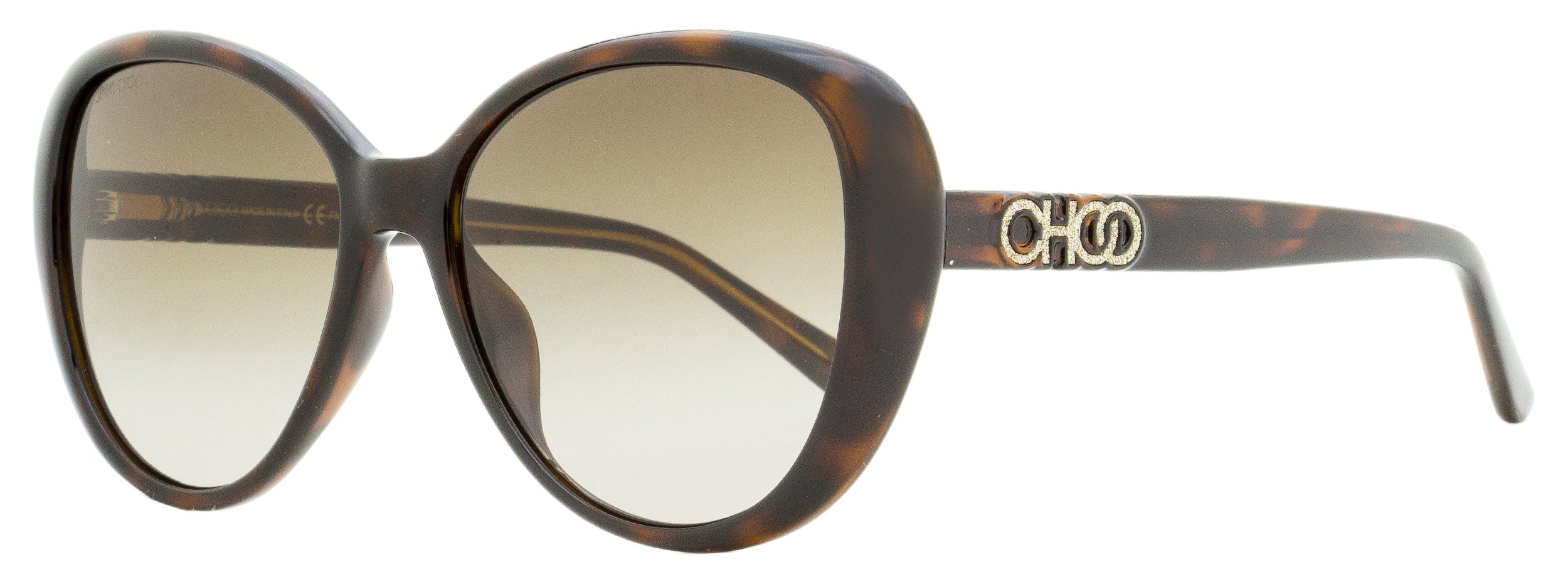 

Женские овальные солнцезащитные очки Jimmy Choo Amira/G/S 086HA Havana 57 мм