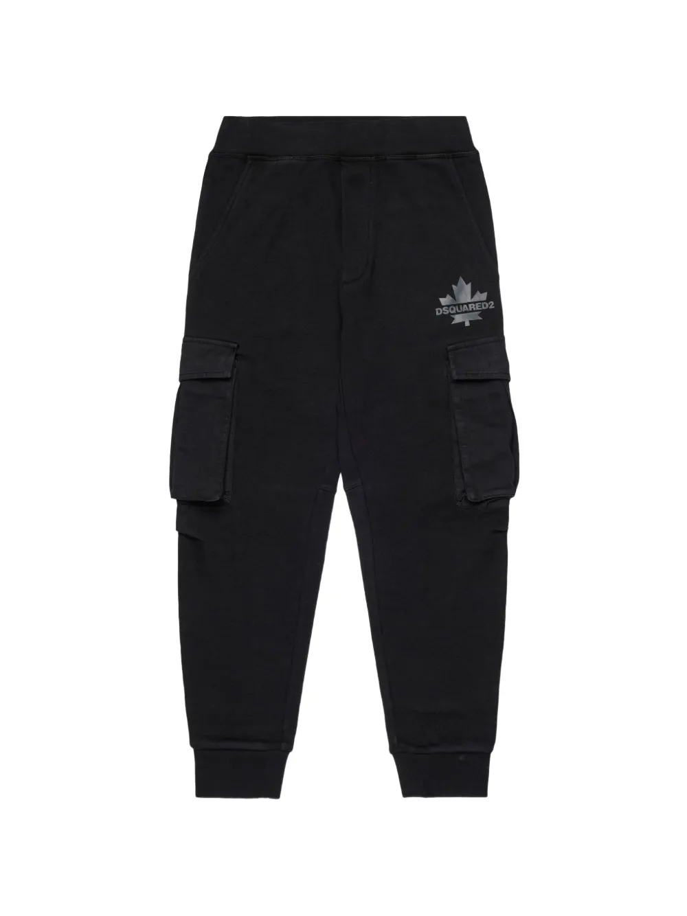 Флисовые шорты-карго Dsquared2 Kids, черный