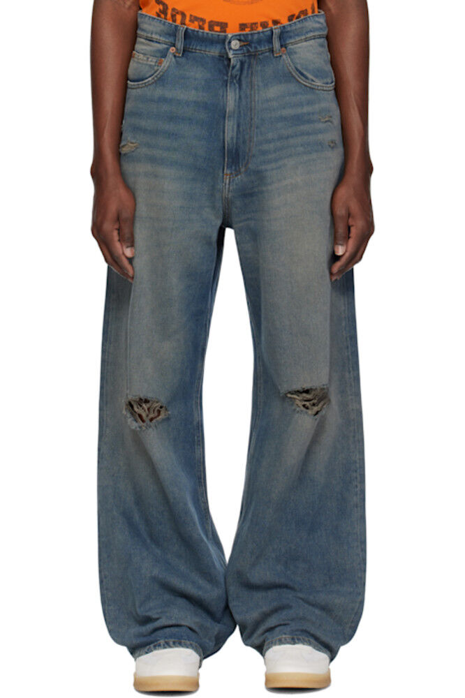 

Синие джинсы с 5 карманами MM6 Maison Margiela