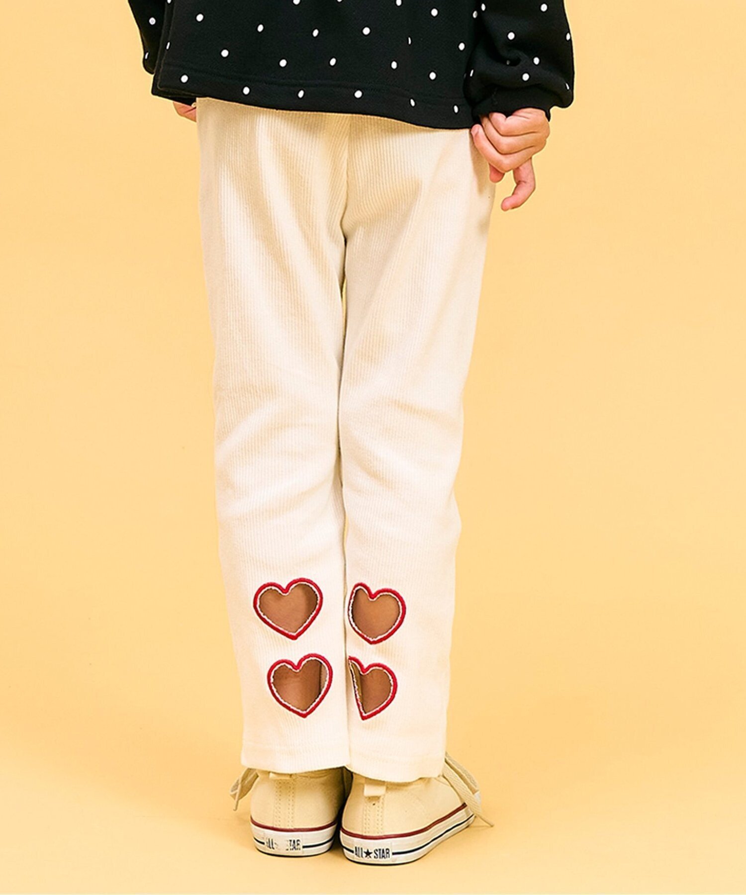 Леггинсы 7days Style/Heart Mellow Flare, длина 10 дюймов Apres les cours, Off white