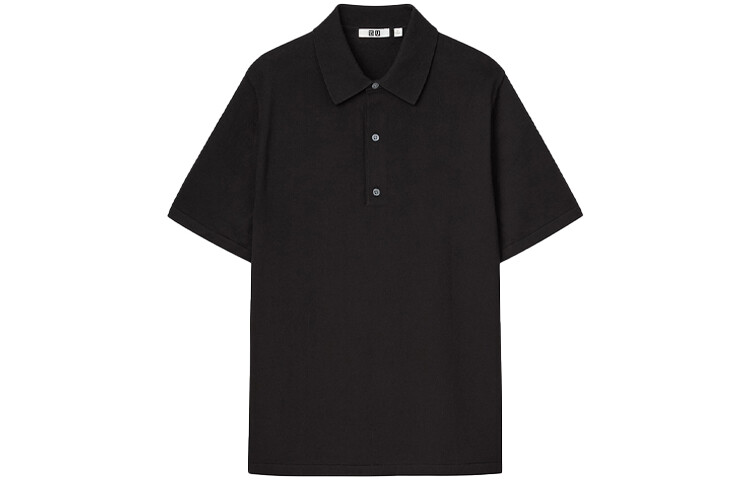 

Рубашка поло мужская черная Uniqlo, черный