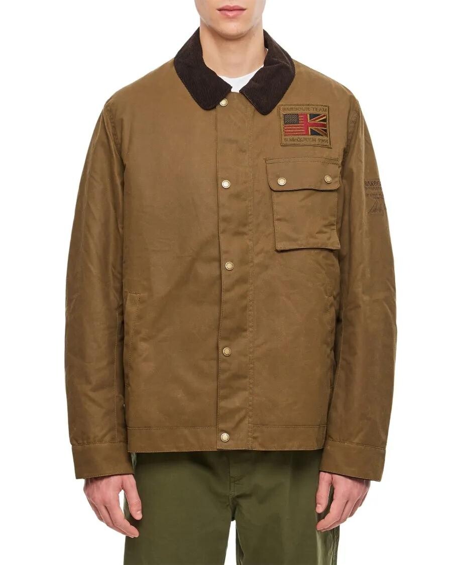 

Рабочая вощеная куртка Barbour, коричневый