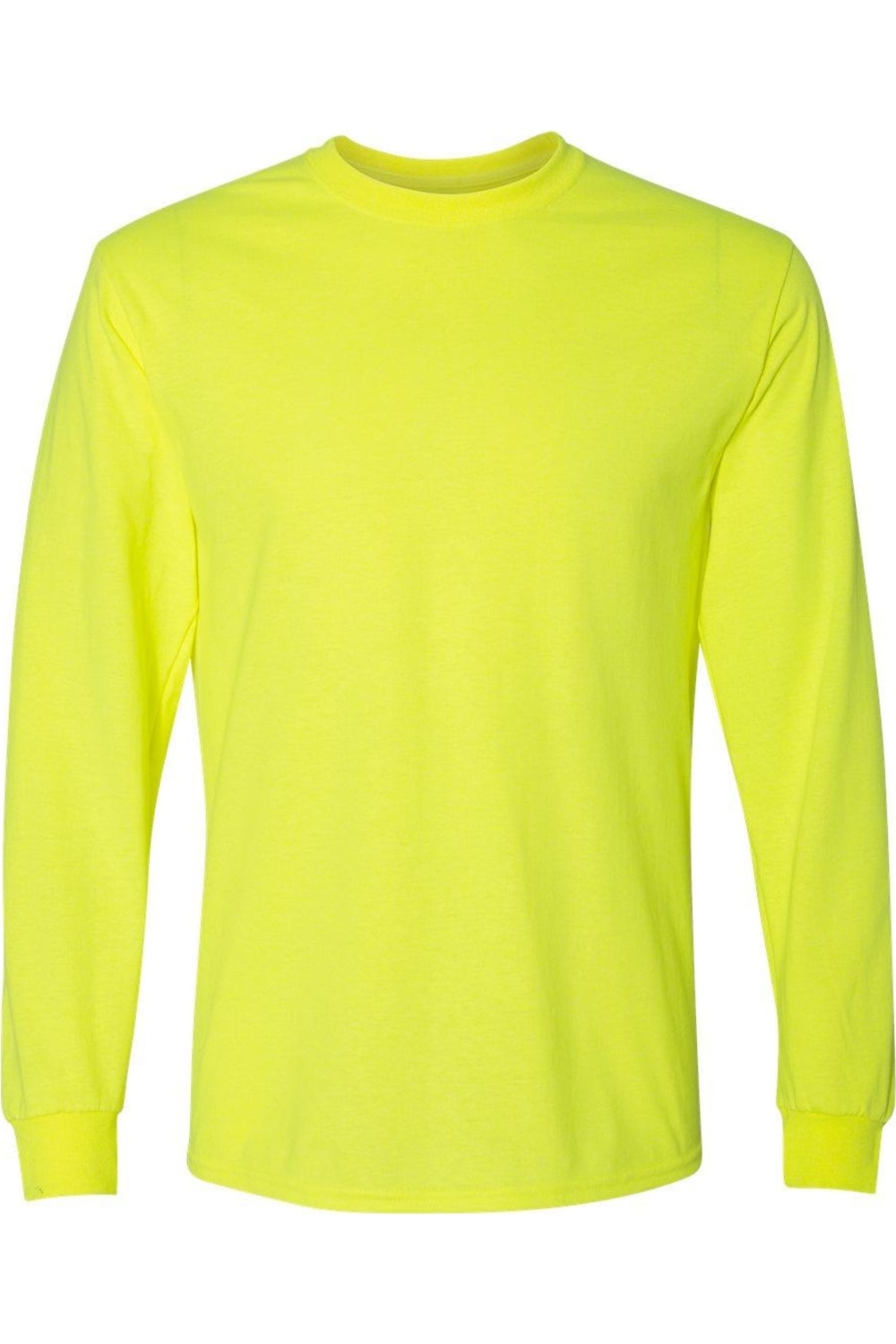 

Футболка с длинным рукавом Gildan DryBlend 50/50, цвет safety green