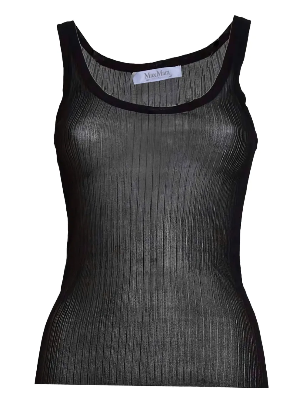 

Топ с круглым вырезом MAX MARA, черный