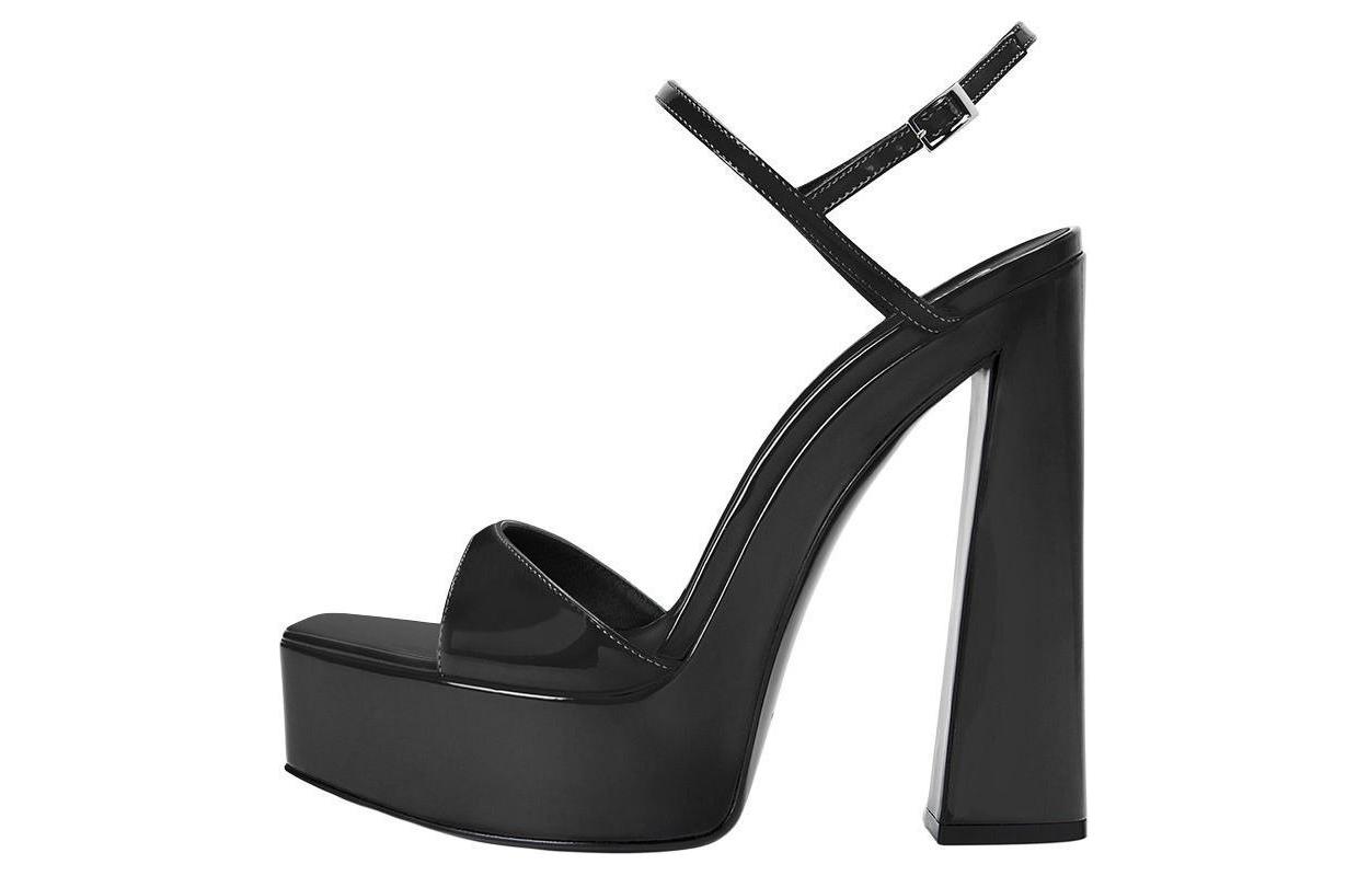 Женские сандалии Sylvy на платформе 145 мм Giuseppe Zanotti, Black