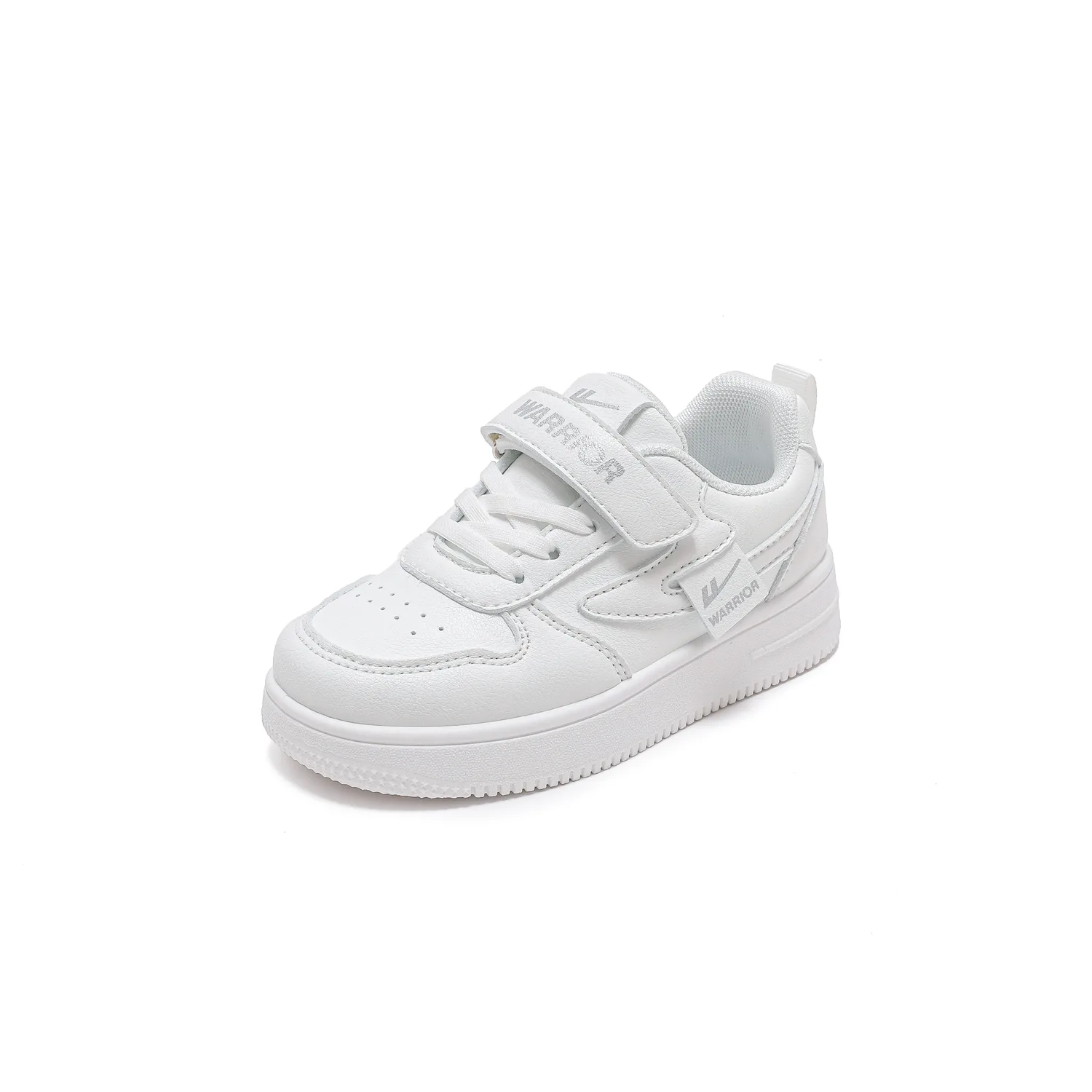 Детские скейтерские кроссовки low top с амортизацией, дышащие, легкие и устойчивые к истиранию WARRIOR, белый — фото 4