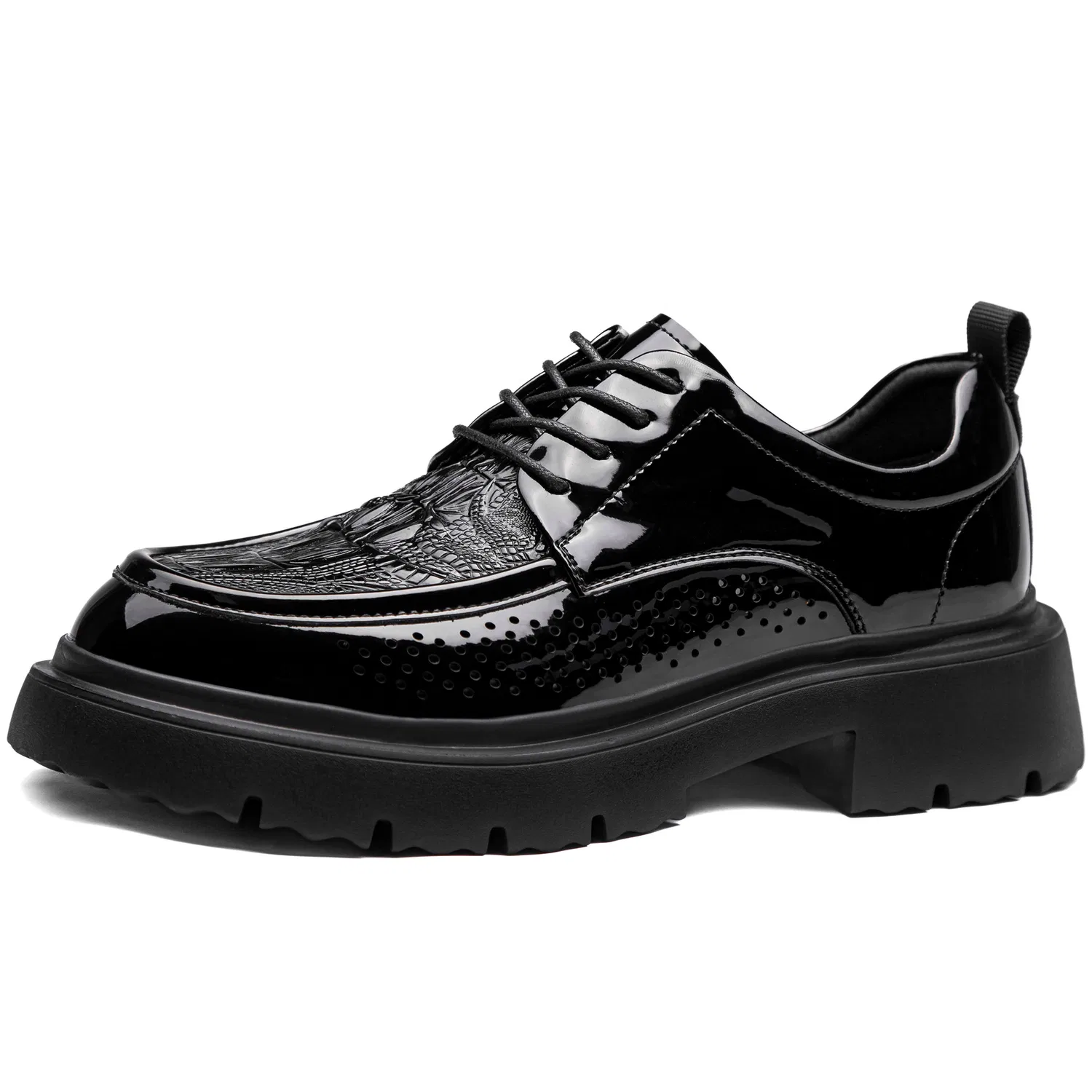 ORP Cow Split Leather Casual Shoes Men's Black