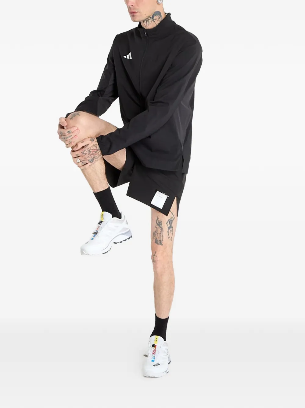 Беговая куртка Adizero Essentials Adidas, черный — фото 2