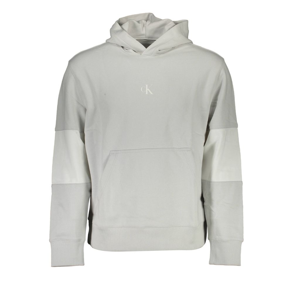 

Серый хлопковый мужской свитер Calvin Klein