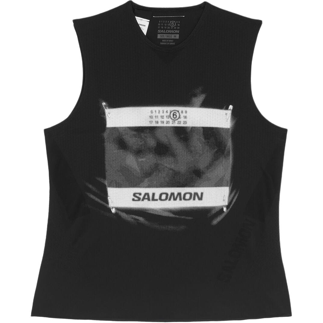 

Футболка Salomon с принтом MM6 Maison Margiela, черный