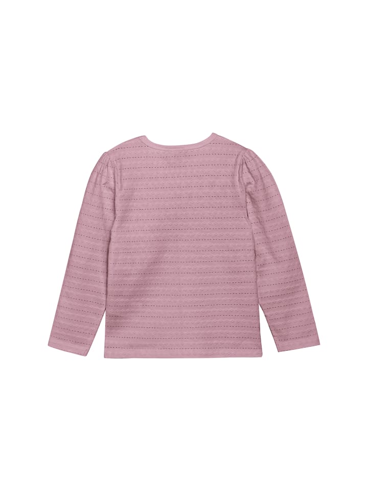 Лонгслив Minymo Longsleeve MIT-shirt LS Jaquard 123583KW modisches Longsleeve, фиолетовый — фото 2