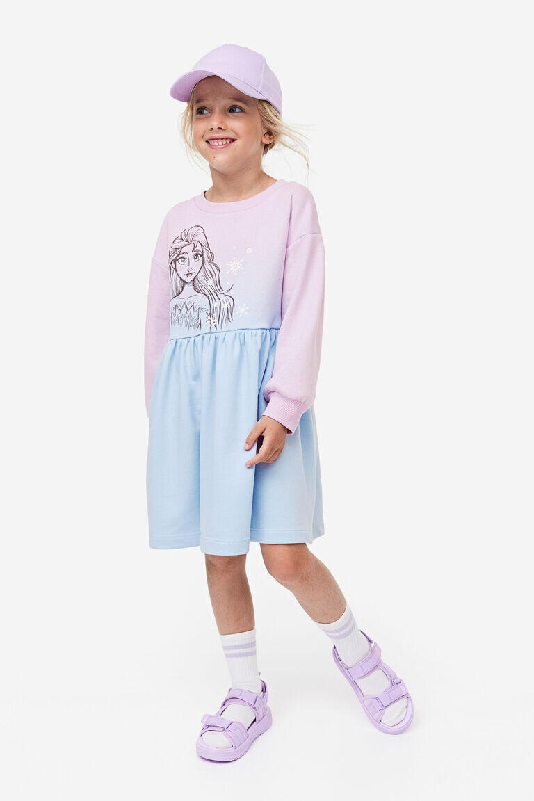 

Платье-толстовка с принтом H&M, синий