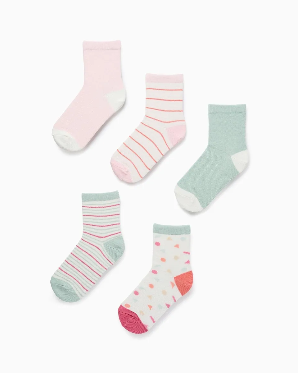 

Набор из 4 пар детских носков с узором Zippy, многоцветный