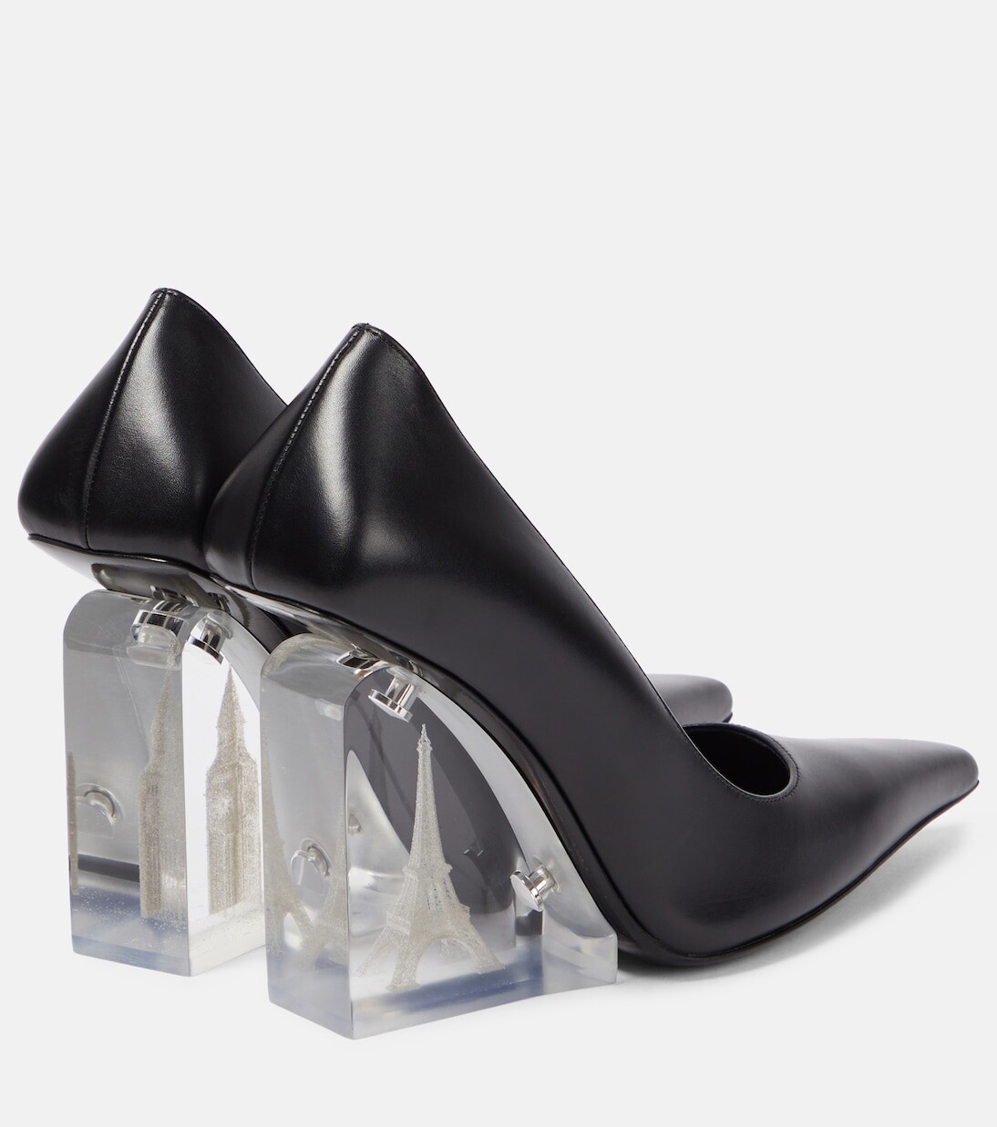 Кожаные туфли на танкетке из коллекции x jean paul gaultier Jimmy Choo, черный — фото 3