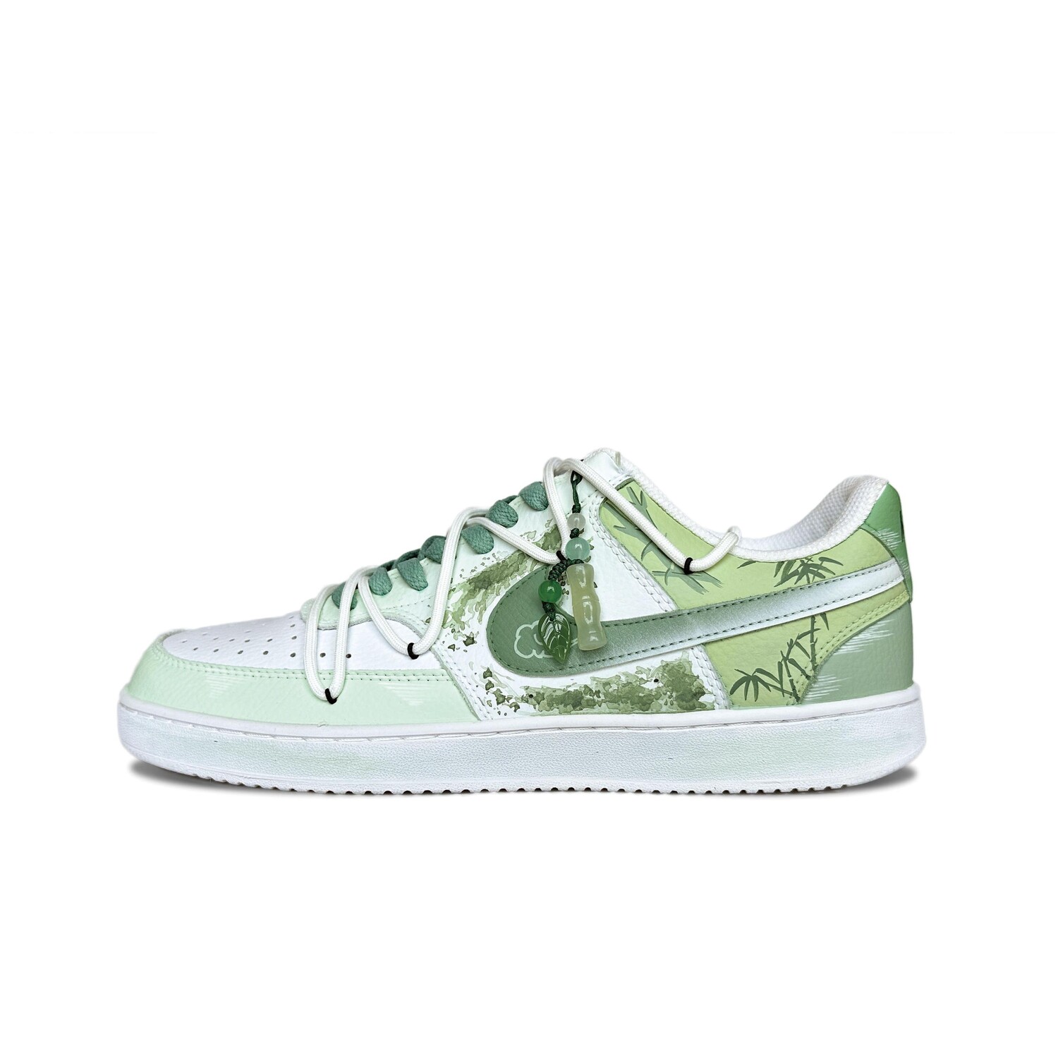 

Кроссовки Nike Court Vision 1 Skateboard Shoes Men Low-Top White/Green, Зеленый, Кроссовки Nike Court Vision 1 Skateboard Shoes Men Low-Top White/Green