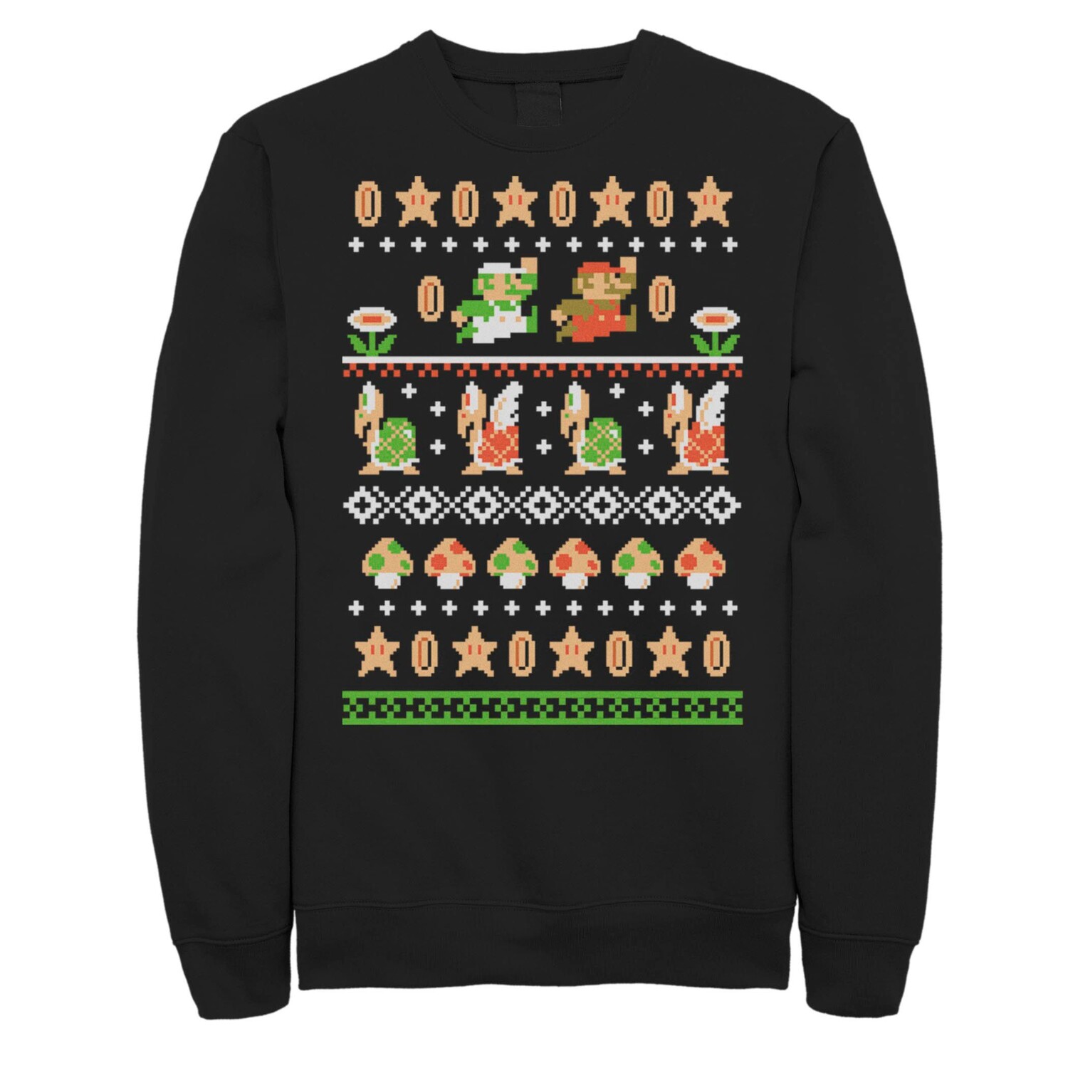 

Мужской свитшот Nintendo Super Mario Ugly Christmas Sweater Mashup Licensed Character