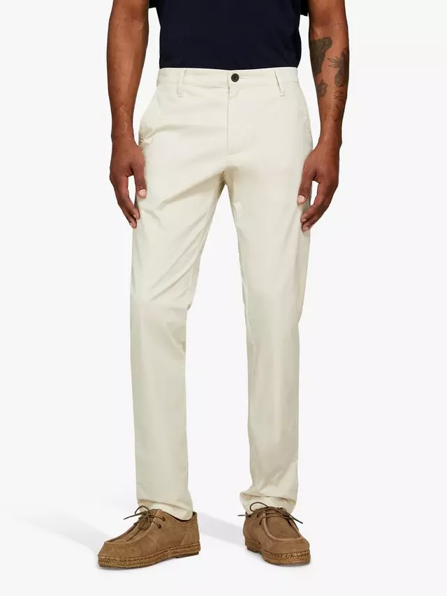 

Брюки чинос SISLEY Slim Fit, бежевый