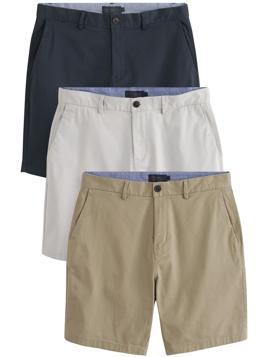 

Шорты чинос Next Regular Chino Pants, цвет beige/navy/white