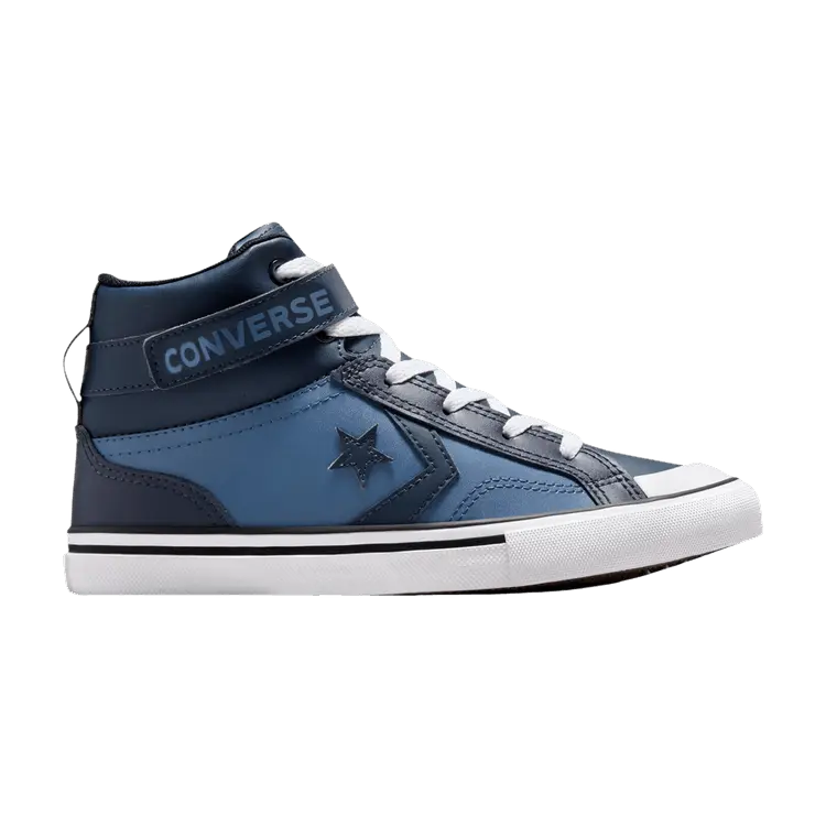 

Кроссовки Converse Pro Blaze Strap Leather High GS Midnight Pass, синий