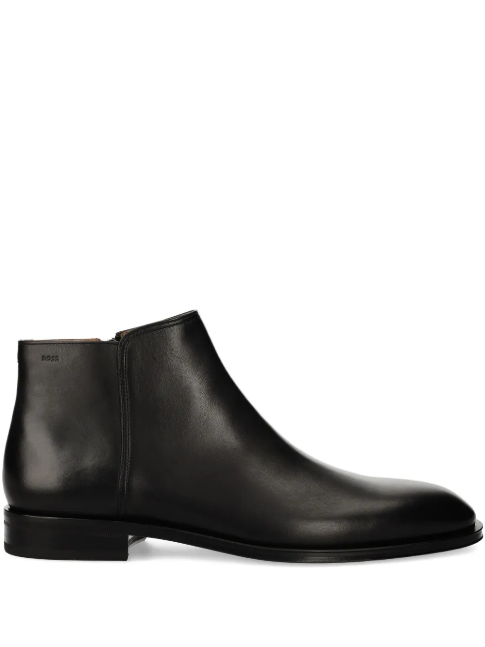 

Кожаные ботинки на молнии Boss, черный