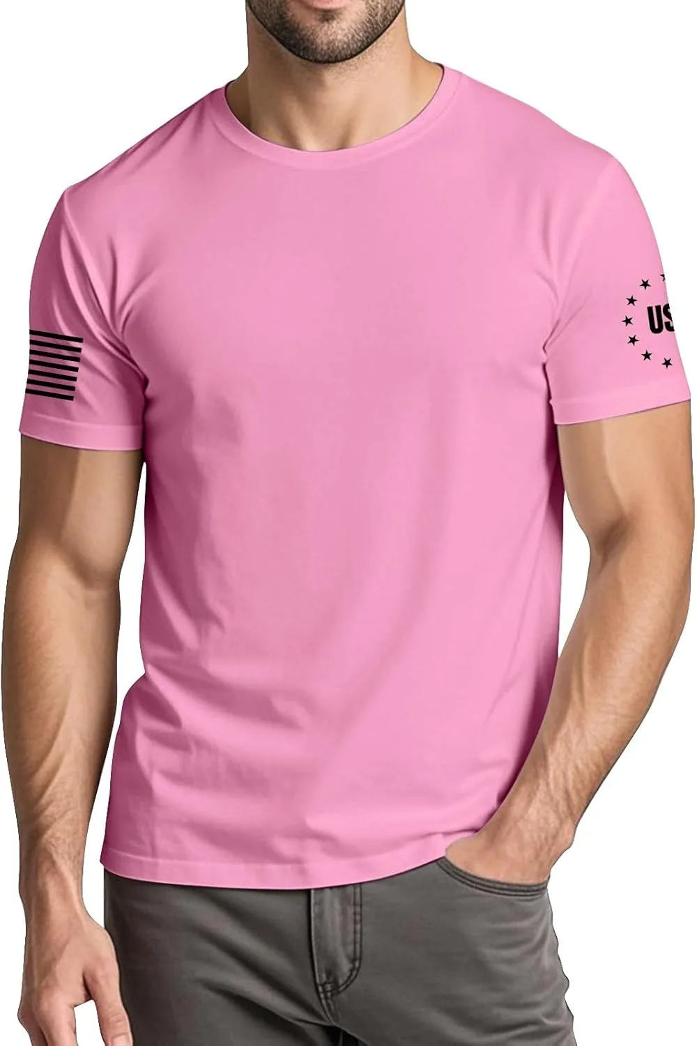 

Футболка Ymosrh Mens America 250 с патриотичным принтом, M-3XL