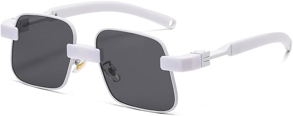 

Солнцезащитные очки UV400 — яркие металлические линзы с градиентным переходом цвета, подходят для женщин и мужчин, для бега и занятий спортом на открытом воздухе UYPTK, White Gray