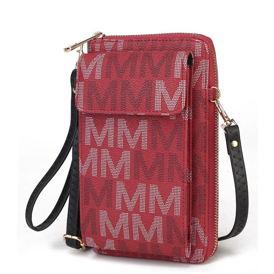 

Cossetta 2 в 1 Чехол для мобильного телефона через плечо/на запястье MKF Collection By Mia K., цвет burgundy