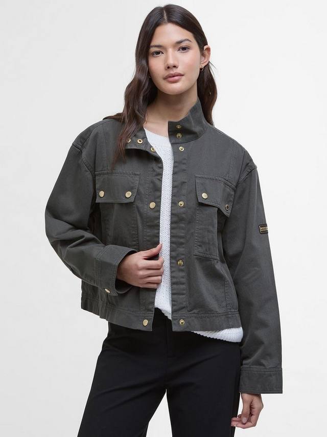 

Повседневная куртка sierra с высоким воротом Barbour, цвет Envy Green