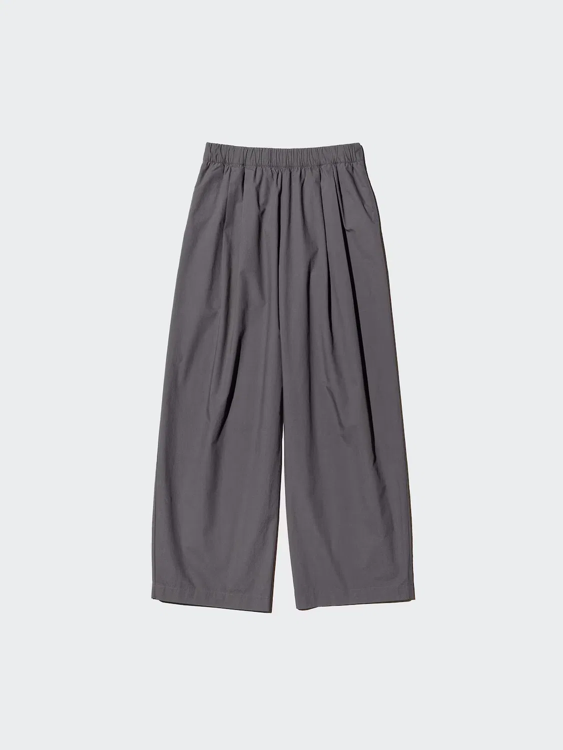 Брюки Uniqlo, свободный крой, черный — фото 2
