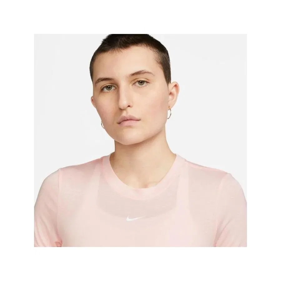 Женская футболка-кроп топ Slim с принтом Nike Sportswear Essential, Розовый — фото 3