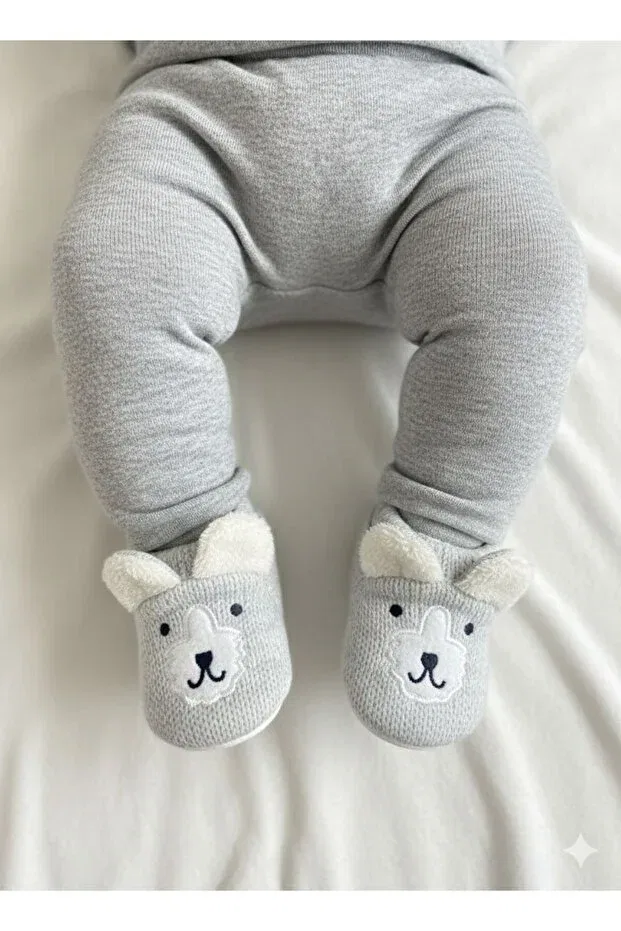 Детские пинетки для новорожденных с органическим вкладышем Numix Baby Kids, Gray