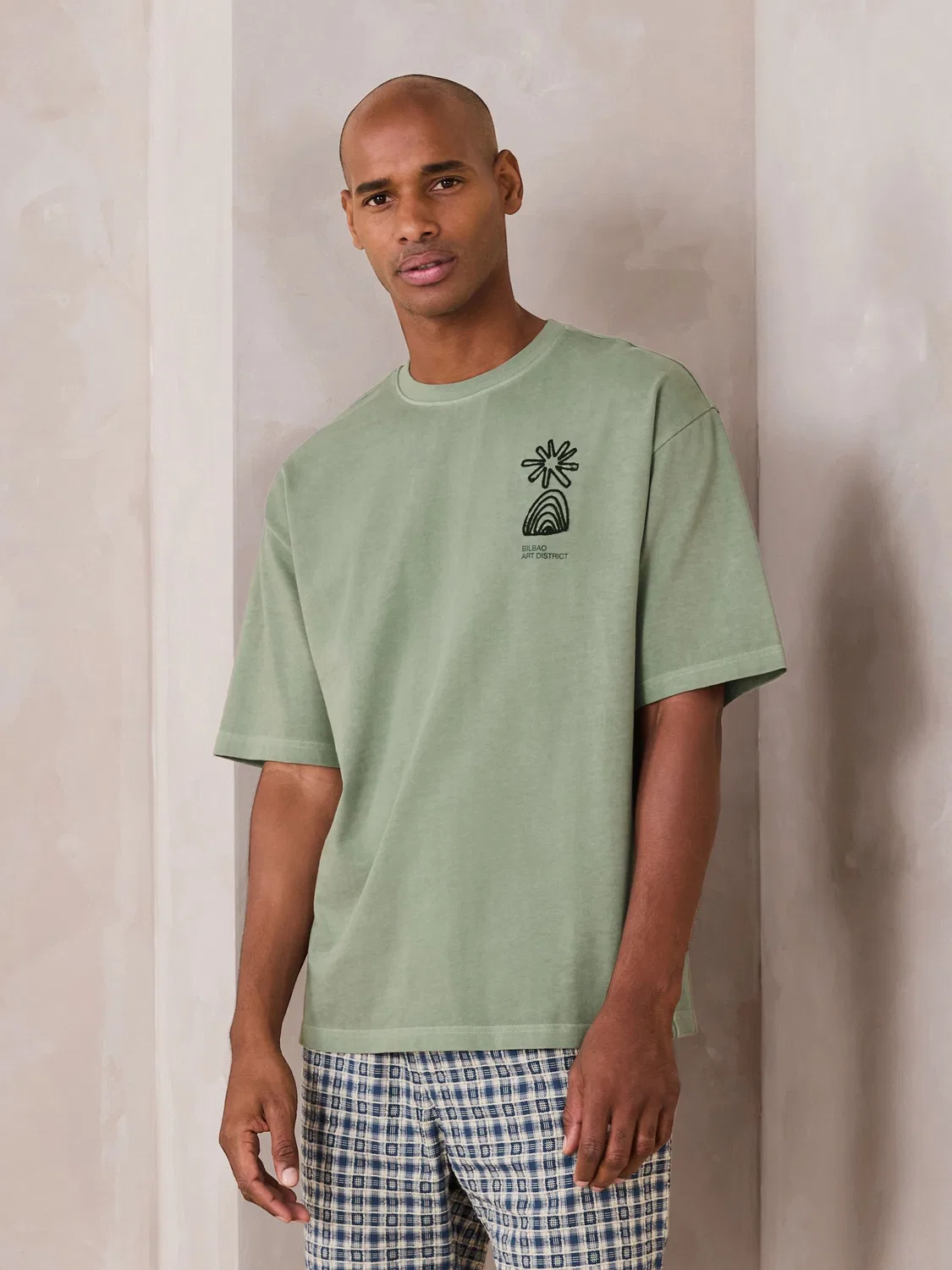 Футболка свободного кроя Graphic Print Heavy Weight Next, зеленый — фото 3