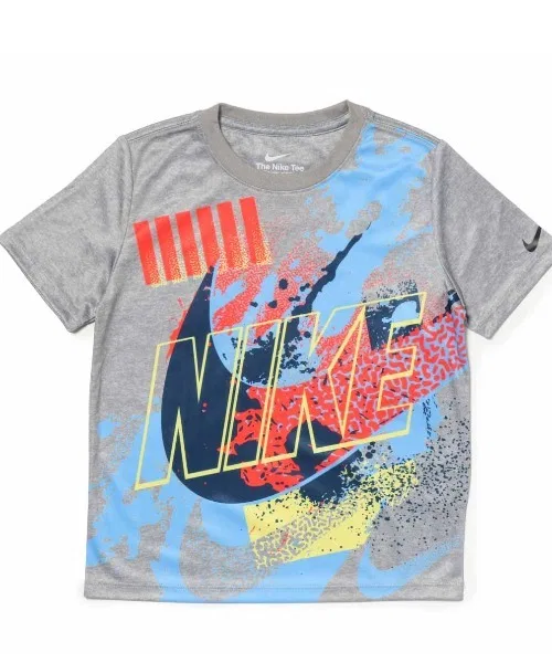 Детская футболка с принтом Nike NKB Icon Radiant DF SS Tee, Серый