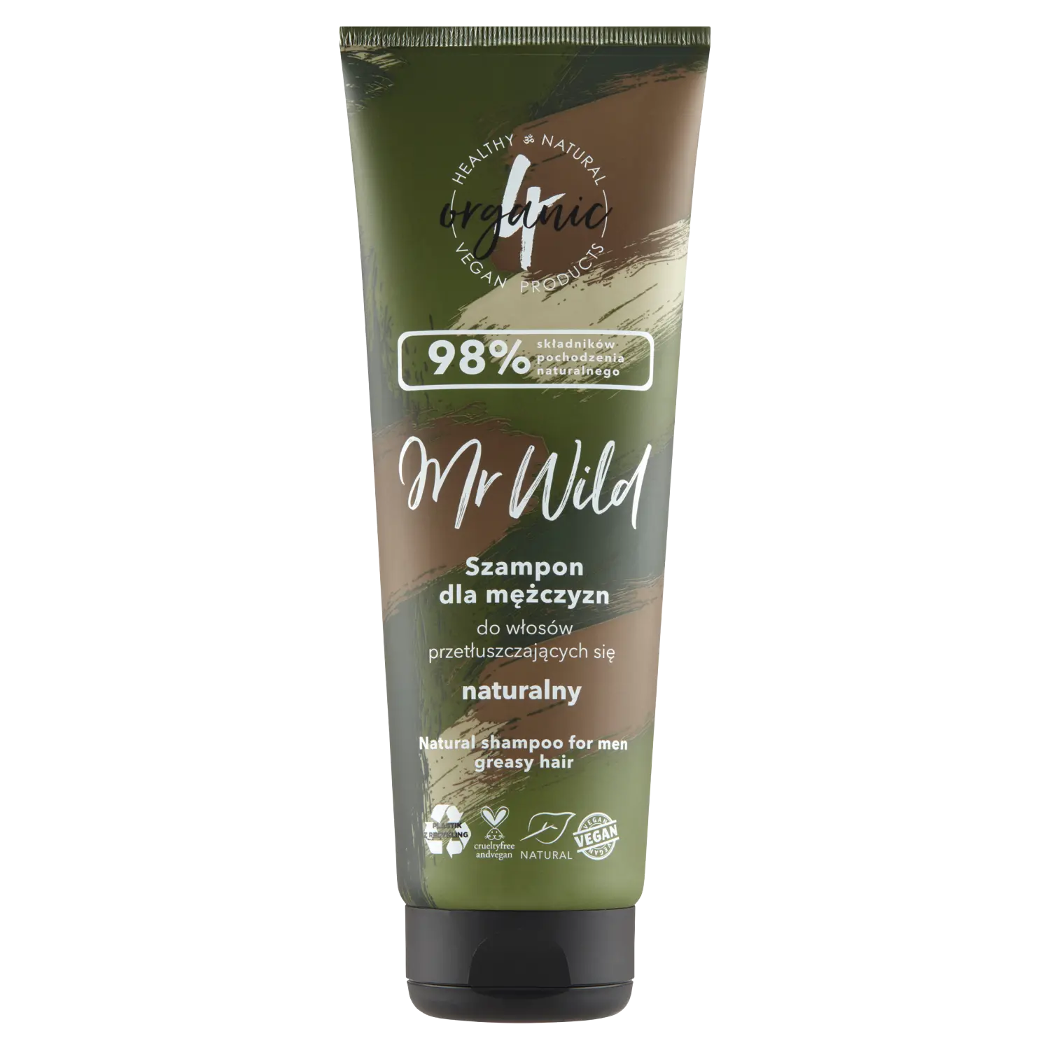 

4Organic Mr Wild шампунь для жирных волос для мужчин, 250 мл