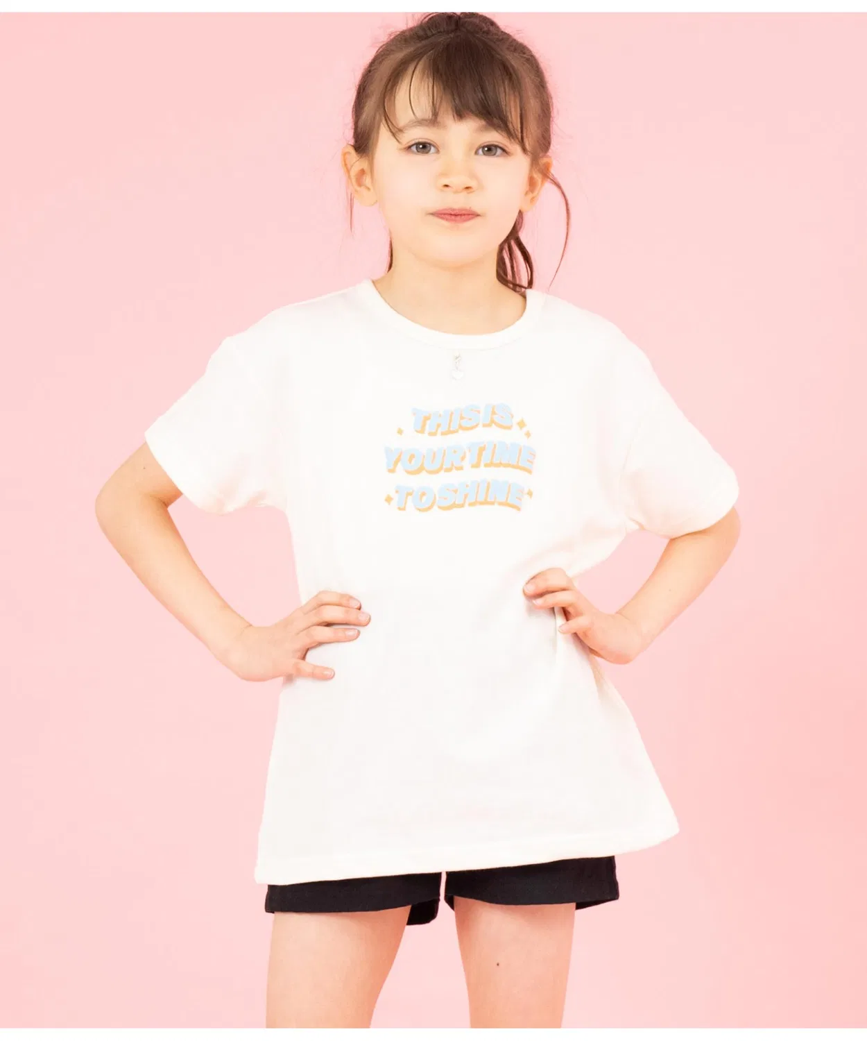 Детская туника-платье с сердечком ANAP kids, Ivory