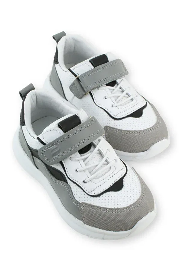 Детские кроссовки для мальчиков с липучкой Nubebe, Gray — фото 4