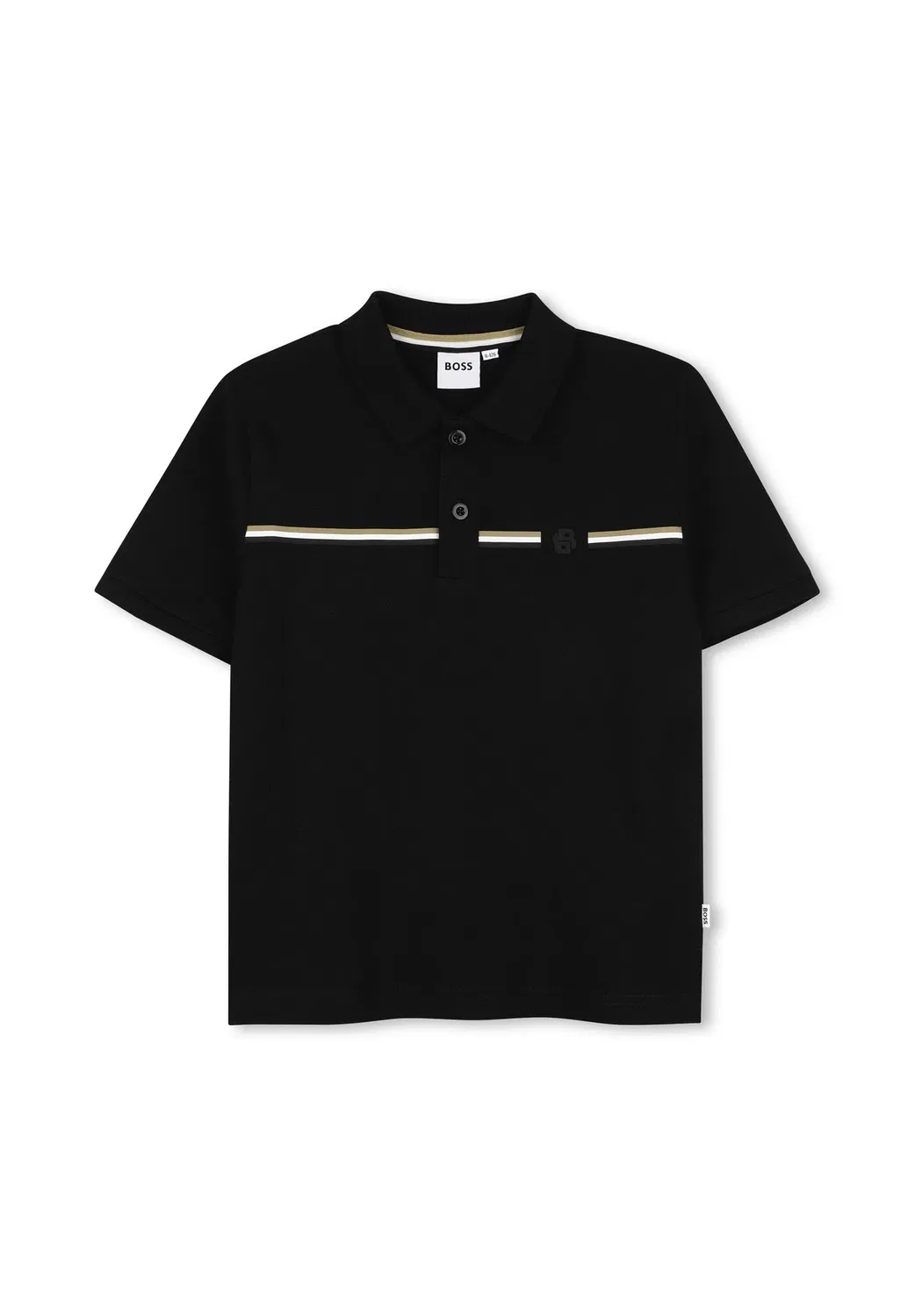 Поло с коротким рукавом для детей и подростков - рубашка поло Boss Kidswear, Black